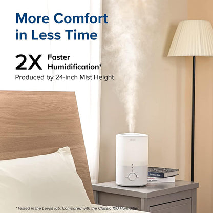 Levoit Top Fill Humidifiers for Bedroom, 2.5L Tank for Large Room, 25dB