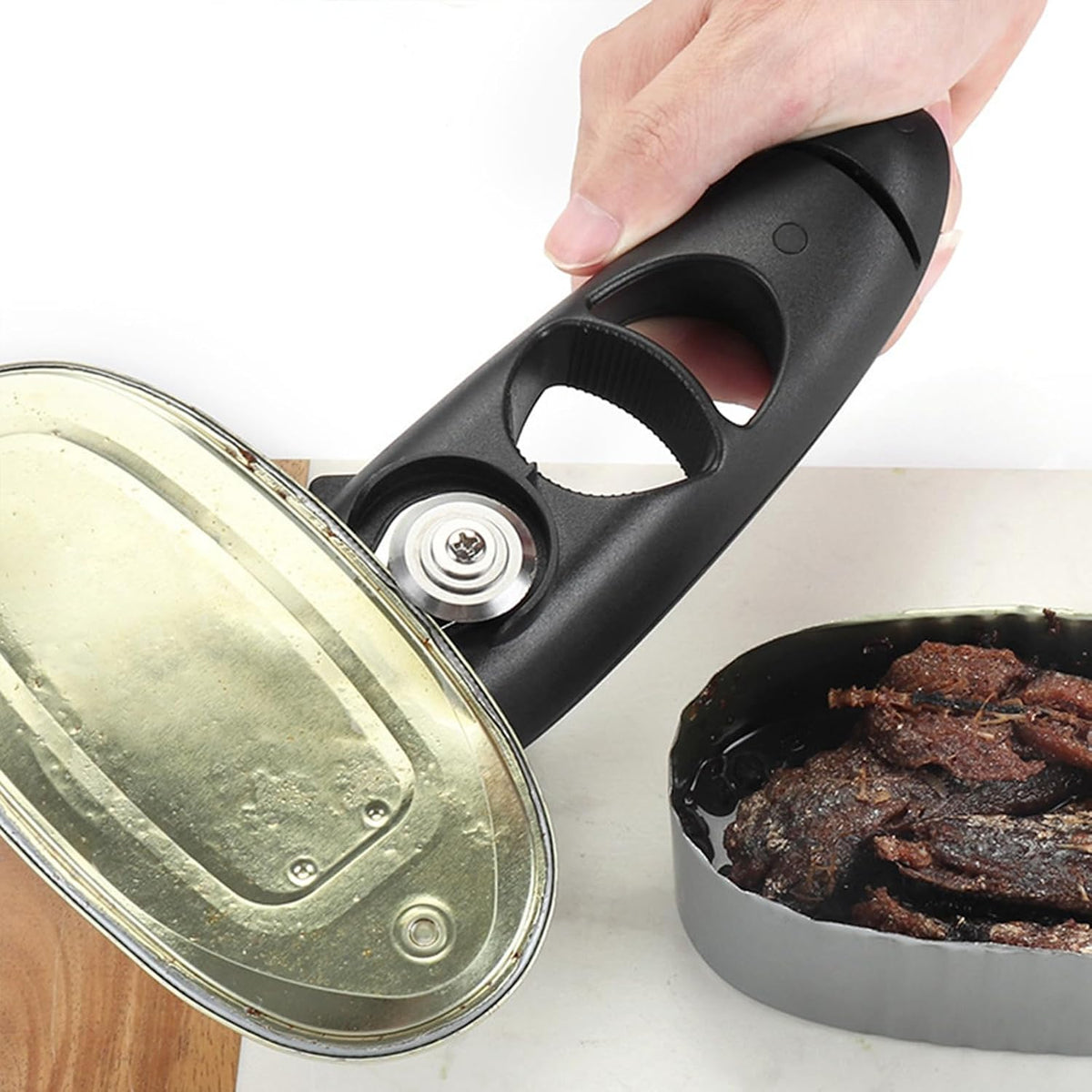 Can Opener, Side Cut Smooth Edge Manual Can Opener for Kitchen