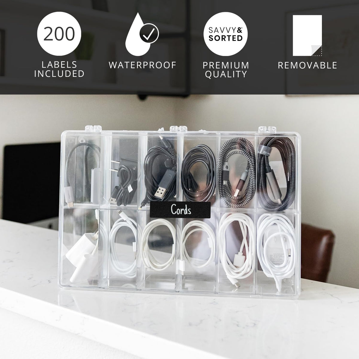 200 Chalkboard Labels for Food Containers, Reusable Black Stickers with Chalk Marker, Removable Pantry Chalk Board Jar Labels Stickers for Glass Jars, Storage Food Mason Jars, Kitchen Organization