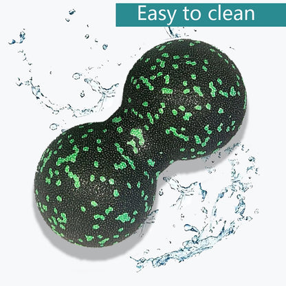 Peanut Massage Ball, Double Lacrosse Foam Roller for Physical Therapy, Firm | Deep Tissue Exercise, Myofascial Release, Muscle Knots Acupoint Relief, Trigger Point Tool for Neck Back Feet Waist Pain
