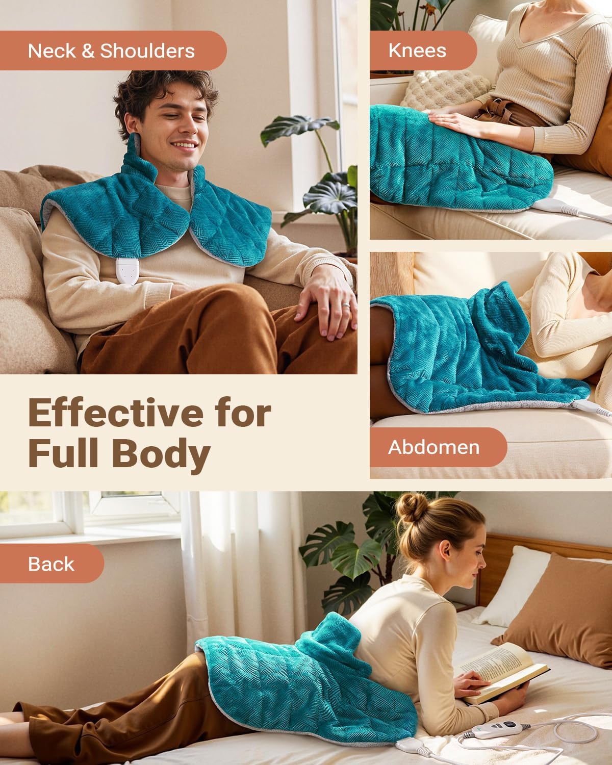 iDOO Graphene-Infused Heating Pad, Christmas Birthday Gift for Women Men