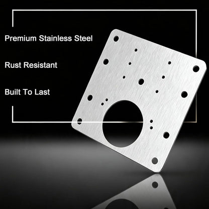 12 Pack Cabinet Hinge Repair Plate Kit, Stainless Steel Cabinet Door Repair Plates with Screws, Fix Loose Hinges & Stripped Screw Holes, Heavy Duty Hinge Reinforcement Brackets for Kitchen Cabinets