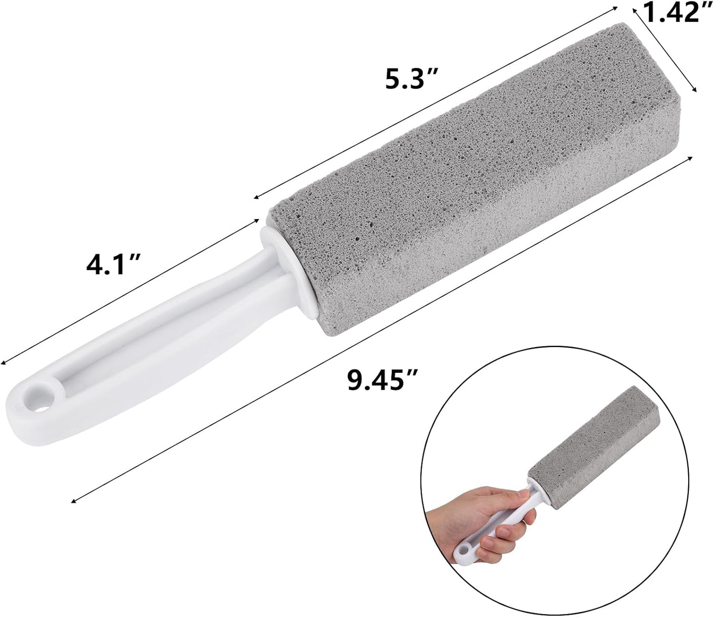 LoveBB 7 Pack Pumice Stone for Toilet Cleaning, Pumice Stick with Handle for Removing Bowl Ring, Toilet, Bathroom, Pool