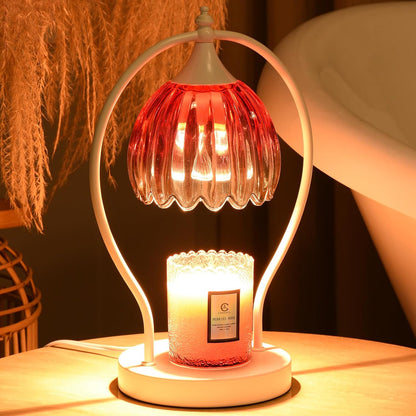 GOODBUY Candle Warmer Lamp with Timer Dimmable: Electric Candle Warmer Birthday Gifts for Women Mom - Candle Lamp Warmer House Warming Gifts New Home Decor - Wax Warmer for Jar Candles with 2 Bulbs