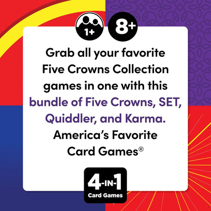 Five Crowns Rummy Style Card Game for Kids and Adults, Family Game Night