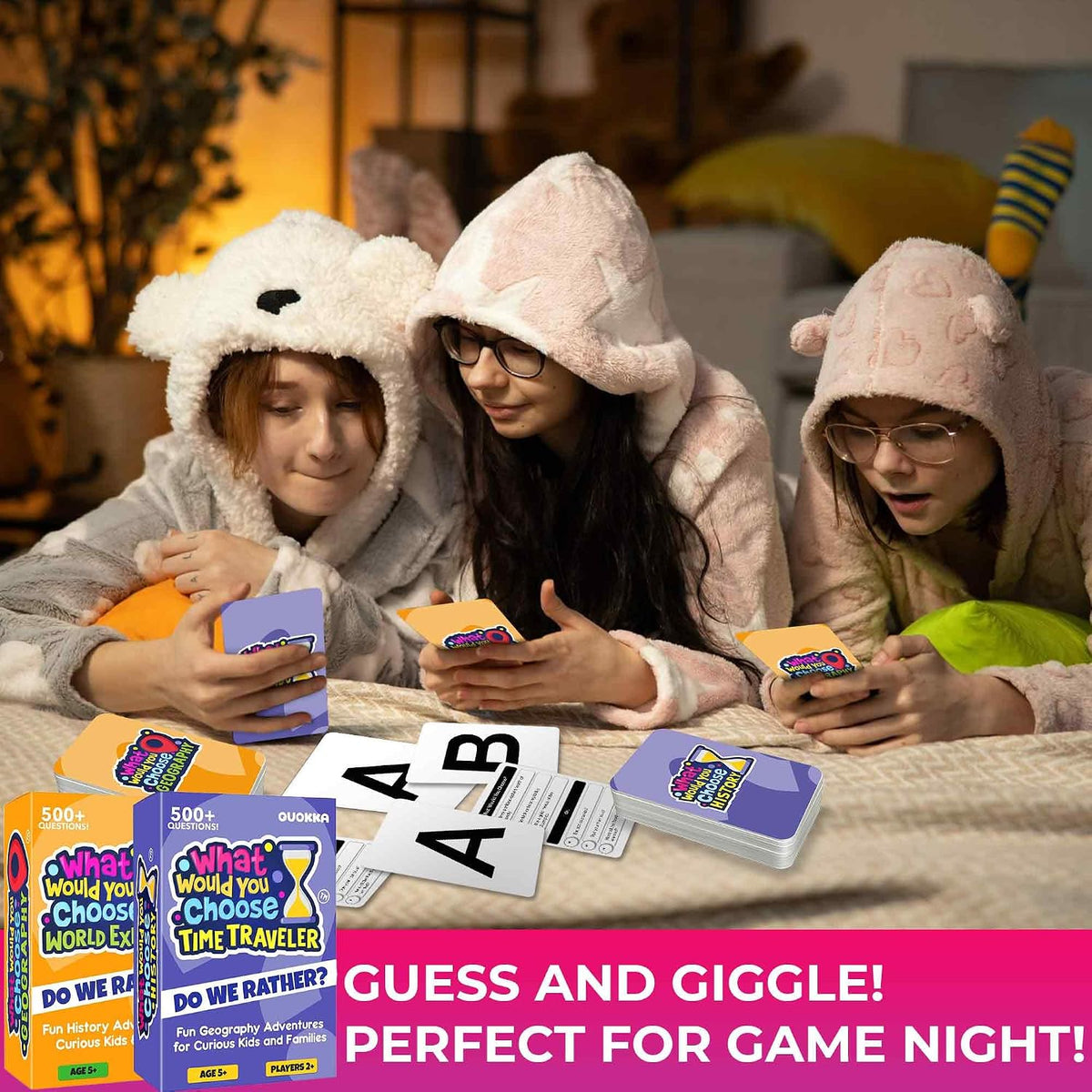 Travel Card Game for Teens, Kids, Adults - Party Games for Family Nights