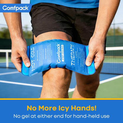 Comfpack Soft Ice Packs for Injuries Reusable, Double Side Hot Cold Therapy