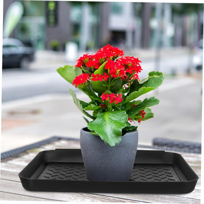 2 Pack Boot Trays for Entryway Indoor Shoe Tray with Raised Edge 13.97X10.82X1.18In Waterproof Mud Mat for Floor Protection Wet Shoe Storage