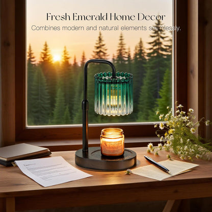 Candeldo Candle Warmer Lamp with Timer: Black Wax Melt Warmer