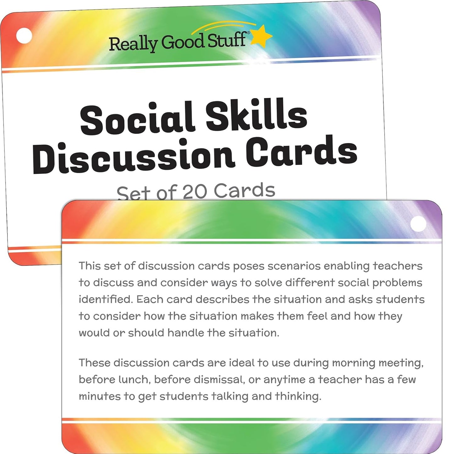Really Good Stuff Self Care Reflection Cards-Mindful Thinking | Ages 11+, Grades 6+, Positive Affirmations, Meditation Techniques to Manage Emotions & Feelings for Kids & Adults