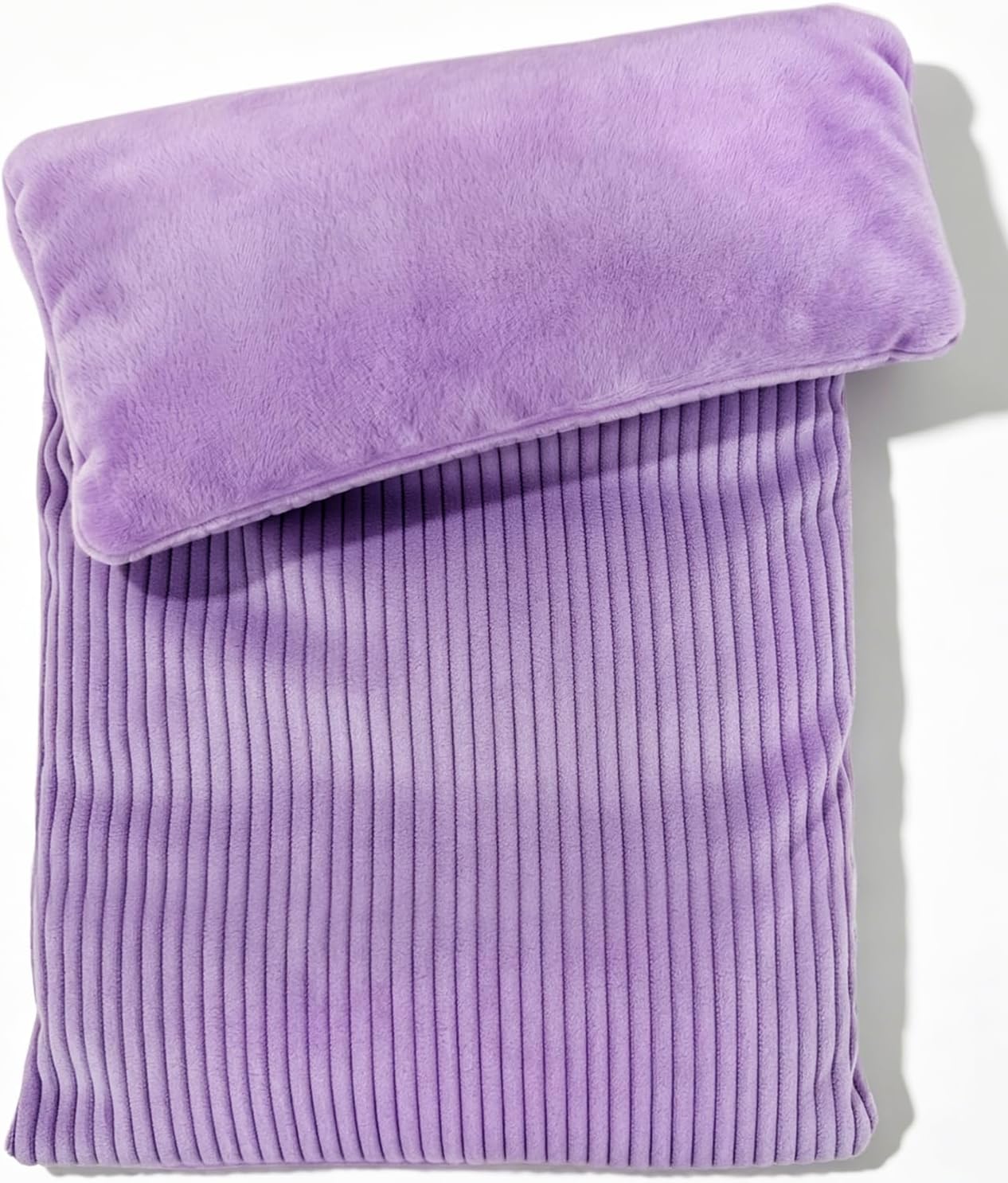Microwavable Heating Pad with Washable Cover 13x7 Inch Flaxseed Microwave Hot Pack, Lavender Scent, Moist Warm Compress for Relaxation, Non-Electric & Portable