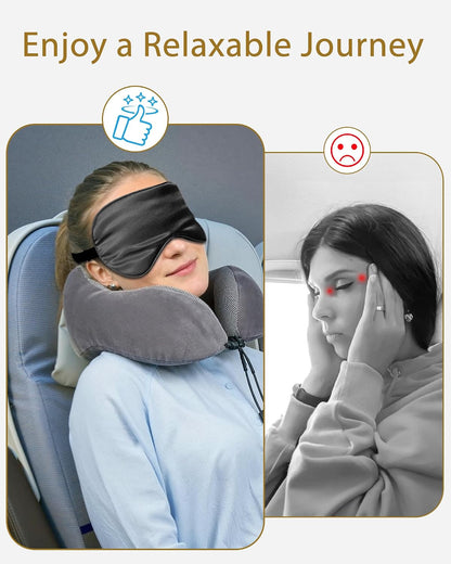 4 Pack Silk Sleep Mask - 100% Blackout, Zero Eye Pressure, Blindfold with Adjustable Strap, Super Soft Travel Eye Covers (Black, Pink, Blue, Purple)