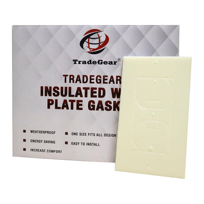 Wall Plate Insulation Gasket 100 Pack, Wall Gasket Replacement Made with Weatherproof, Polyethylene Insulating Foam – Energy Saving, One Size Fits All Design