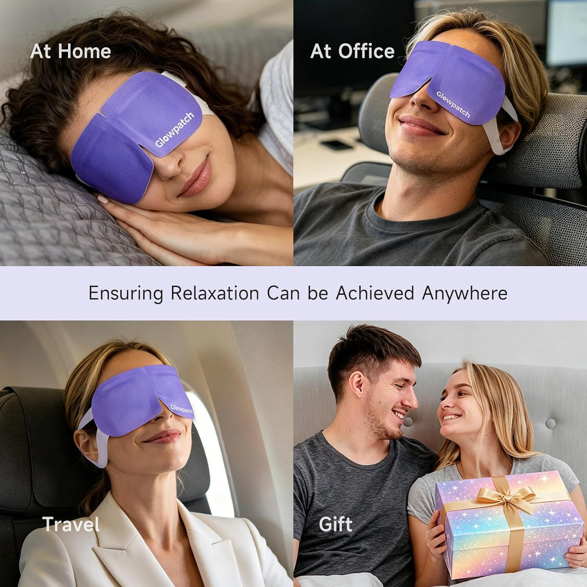 16 Pack Steam Eye Masks Disposable for Dry Eyes, Unscented