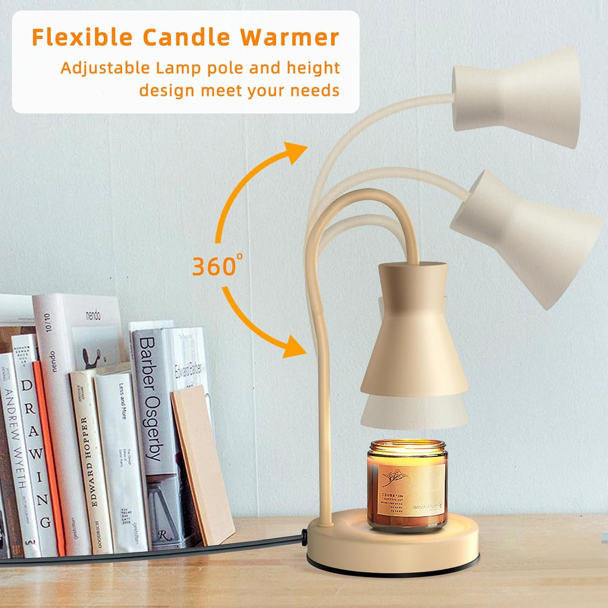 LALISU Candle Warmer Lamp with Timer Electric Candles Light Birthday Gifts