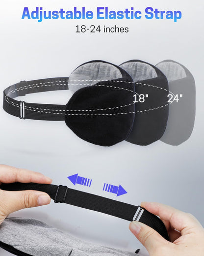 Heated Eye Mask for Dry Eyes, Stye Relief and Improved Sleep - Cordless Rechargeable Warm Compress with Graphene Heating, 3 Temp Settings, Auto Shut-Off, Washable Sleep Mask for Travel