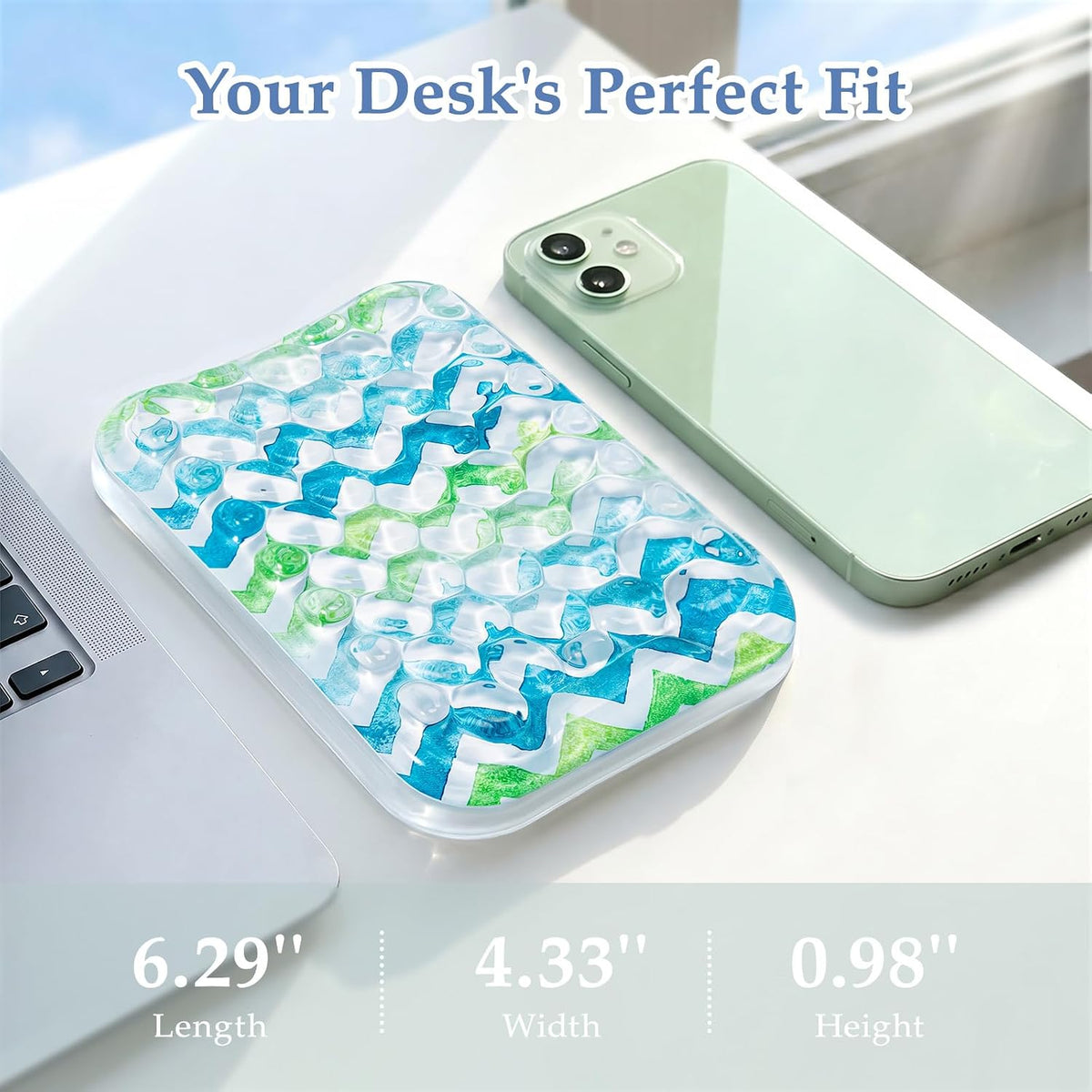 Ospelelf Ergonomic Elbow Pad, Gel Keyboard Wrist Rest Support for Office Desk Chair, Arm Wrist Pad for Typing Pain Relief