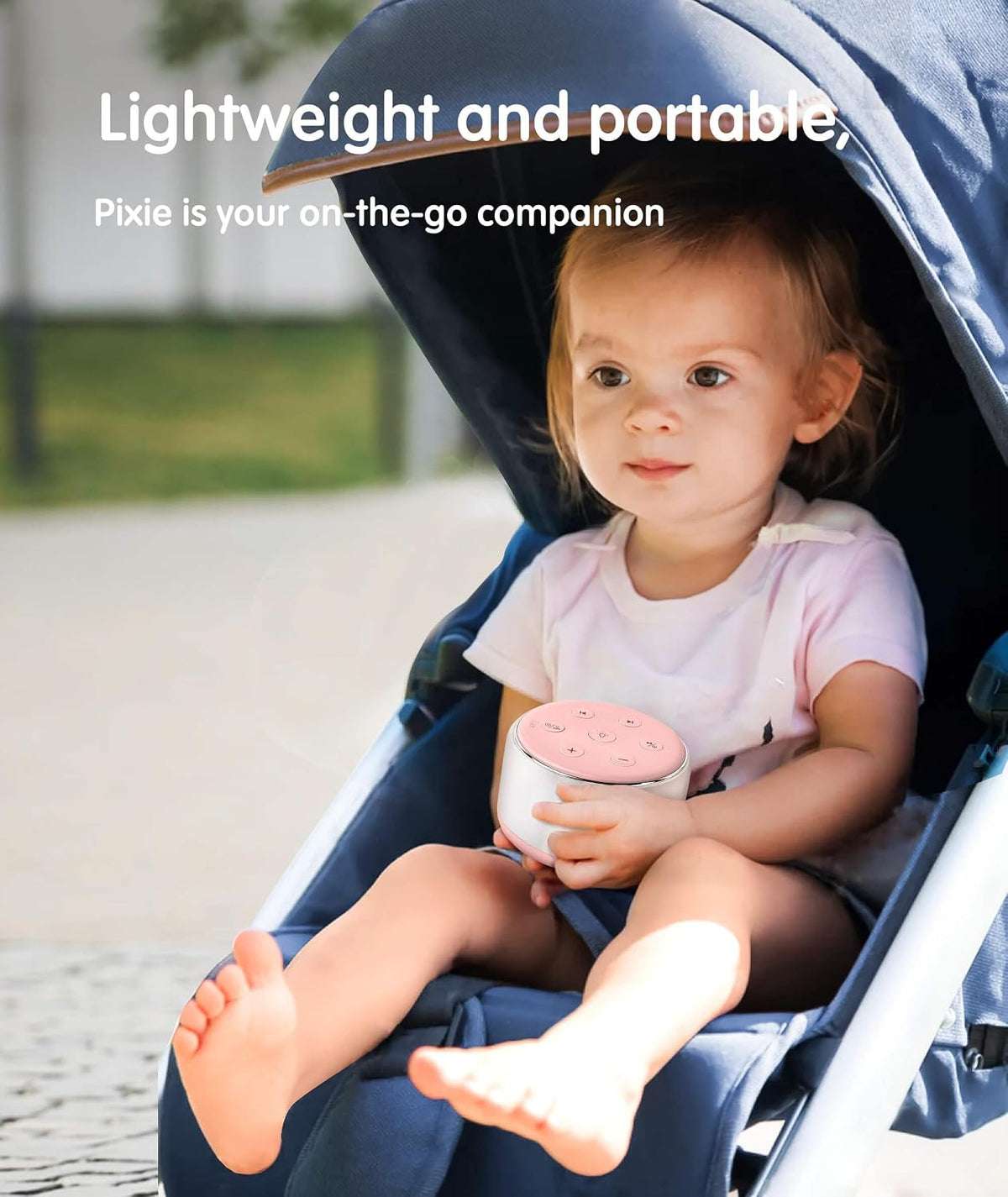 FamiSym Rechargeable White Noise Sound Machine Baby with Night Light