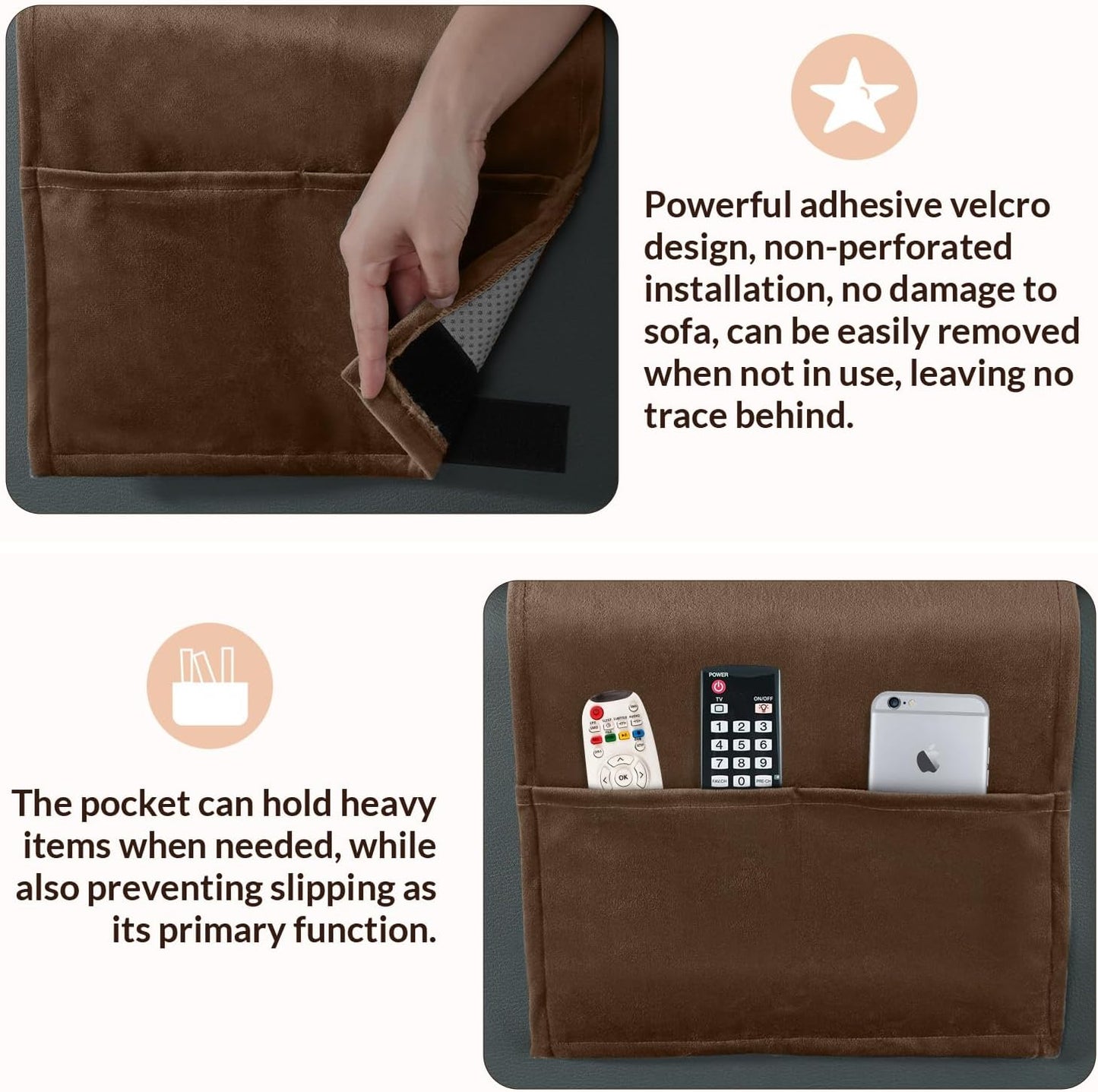 Head Recliner Pillow Adjustable Shredded Memory Foam Headrest Pillows for Recliner Chairs,Non-Slip Velvet Cushion for Pain Relief Neck Support Pillow for Travel Home Sofa Armchair with Zipper Cover
