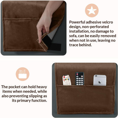 Head Recliner Pillow Adjustable Shredded Memory Foam Headrest Pillows for Recliner Chairs,Non-Slip Velvet Cushion for Pain Relief Neck Support Pillow for Travel Home Sofa Armchair with Zipper Cover