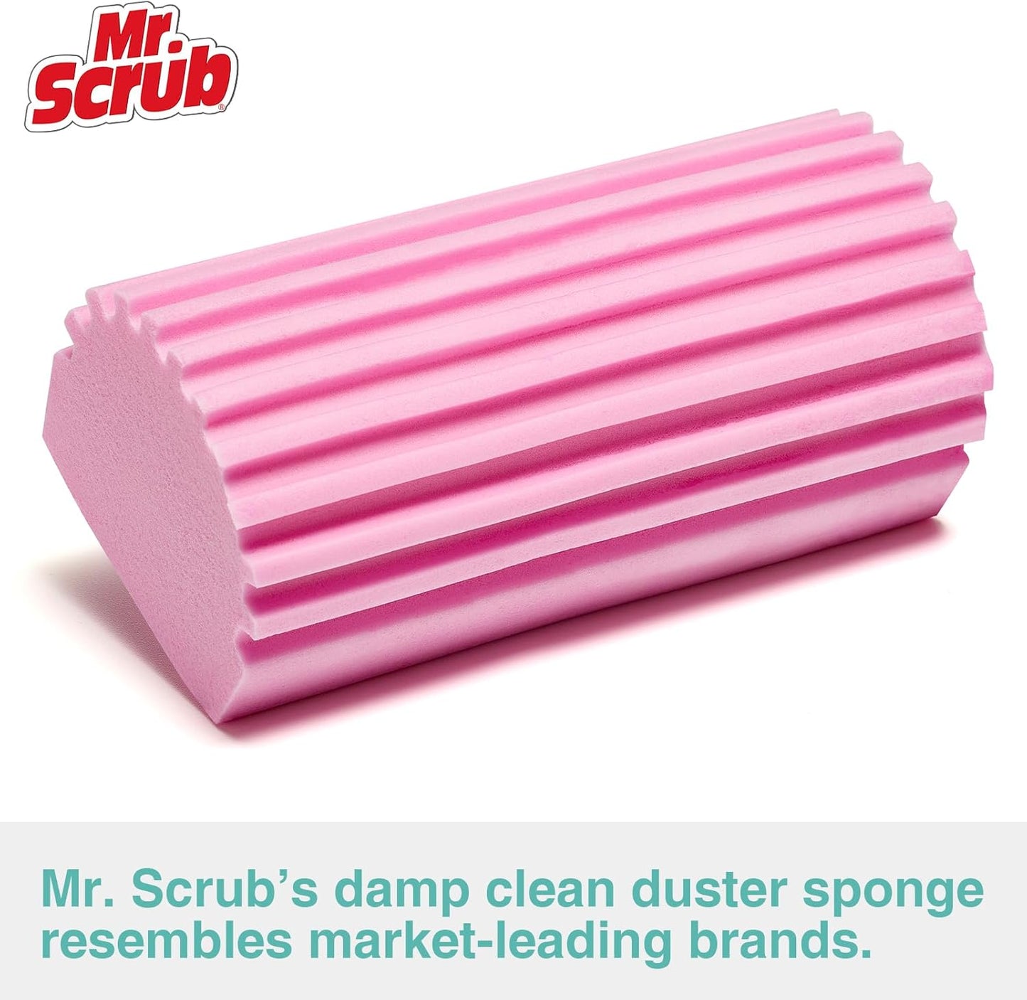 4 Pack Damp Dusting Sponge Duster, Grey Dust Cleaning Sponge, Reusable Household Cleaning Sponge Tool for Blinds, floorboards, Fan Blades, Vents, Glass, Railings, Mirrors