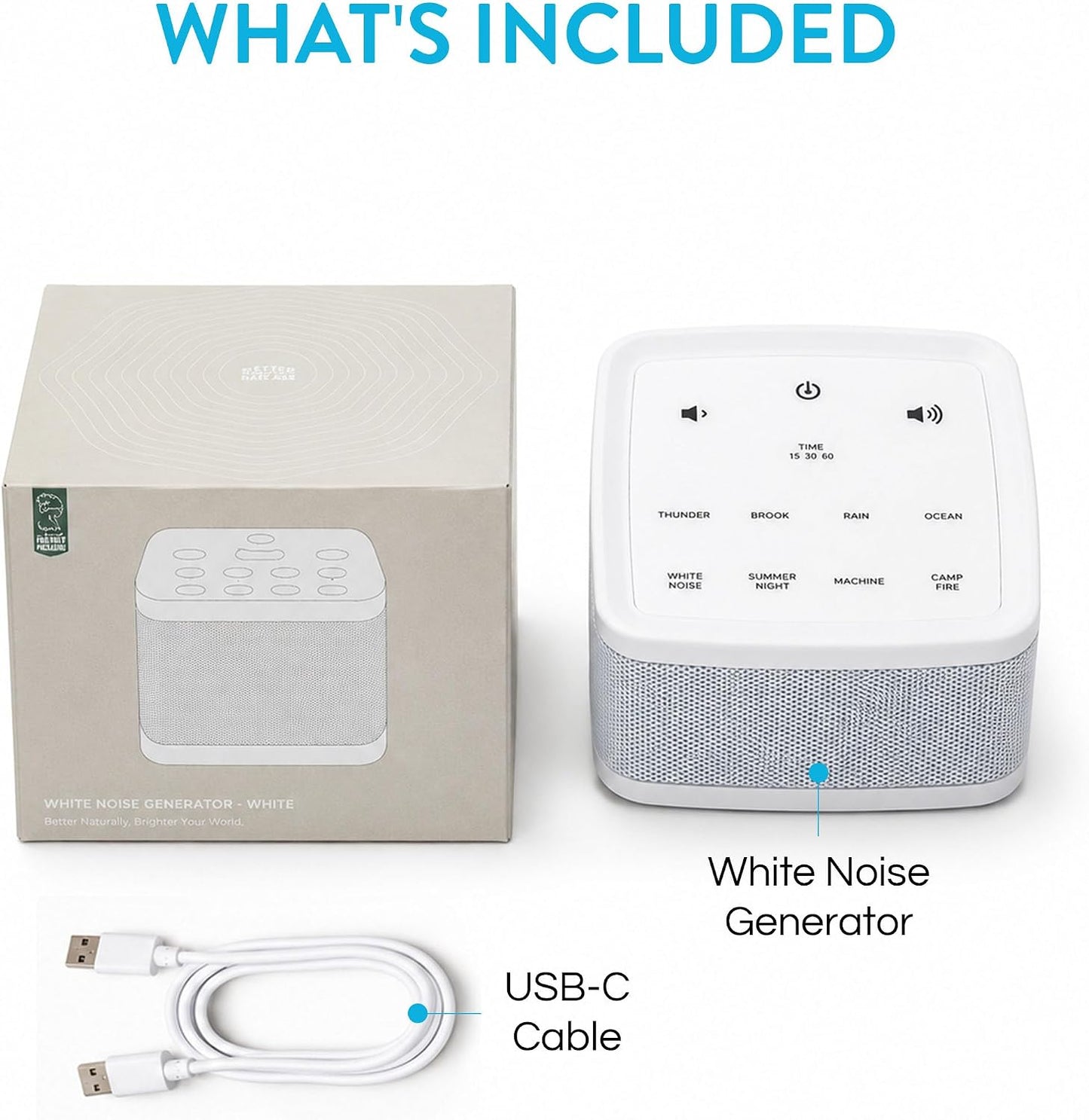 Big Red Rooster Sleep Sound Machine - White Noise Device for Kids and Babies with Rain and Nature Sounds - Portable Noise Cancellation for Nap Time, Bedroom, Nursery, or Office - 4x4x3 in