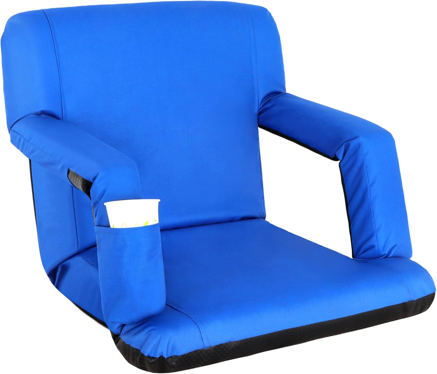 20.5"/25" Wide Stadium Seat for Bleachers w/Back Support Padded Cushion Portable Reclining Bleacher Seats Camping Stadium Chair Waterproof