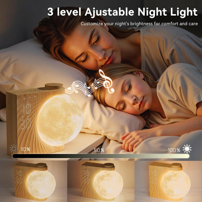 RETEYUNG Sunrise Alarm Clocks Sound Machine Moon Lamp for bedrooms