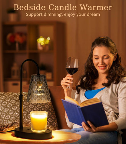 Candle Warmer Lamp with Timer - Electric Candles Wax Warmers Glass Lamps