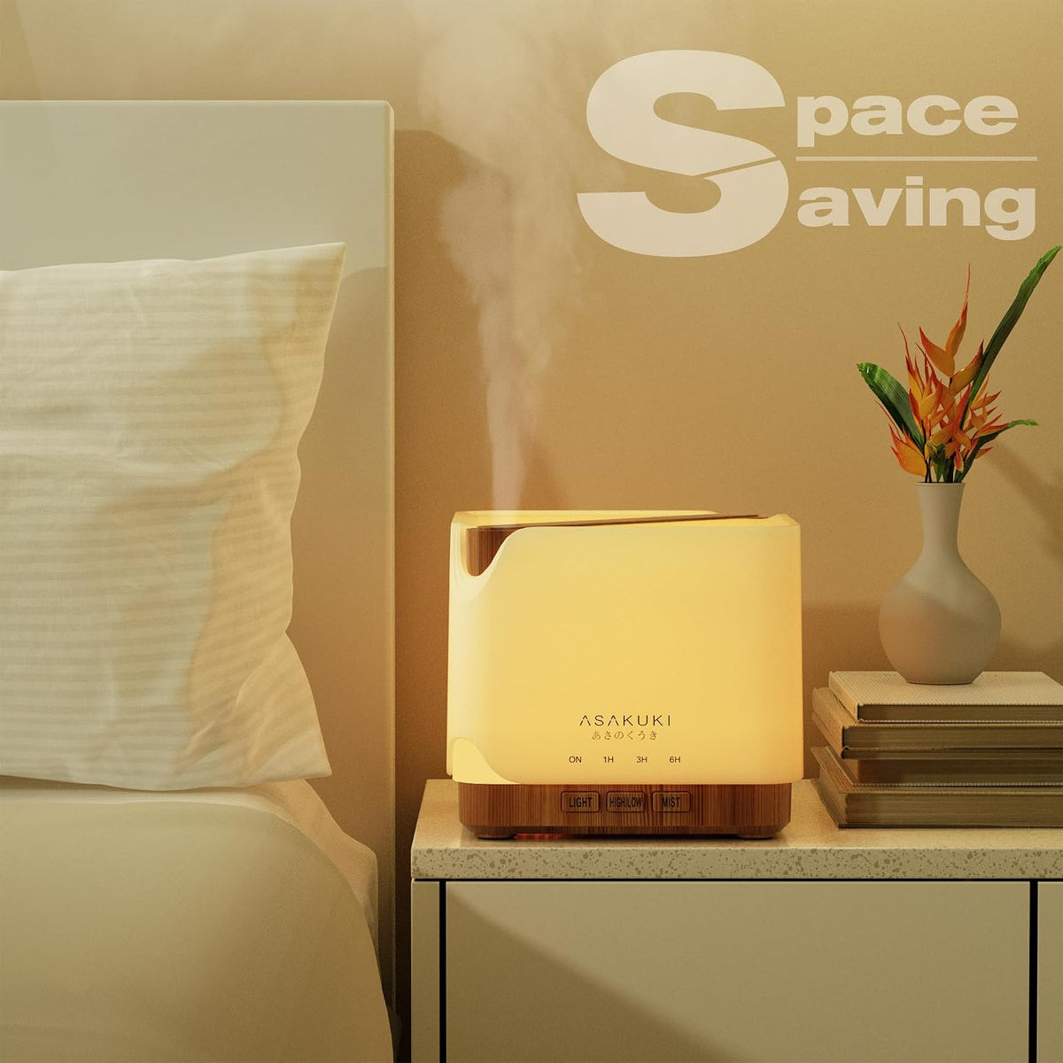 ASAKUKI Essential Oil Diffuser for Home Large 700 ml Humidifier