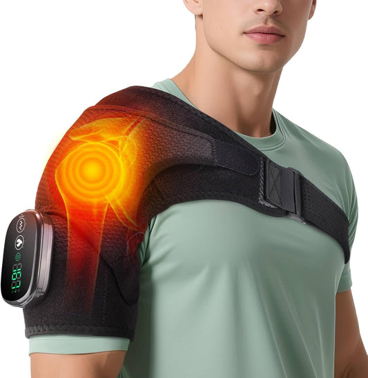 Cordless Shoulder Heating Pad, FSA Eligible Heated Shoulder Massager