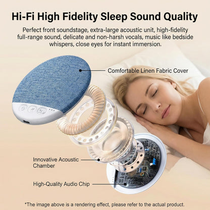 OYB Bluetooth Pillow Speaker, Mini Portable Under-Pillow SpeakerSoft Immersive Sound FieldWireless Under-Pillow speakerSuitable for (A)