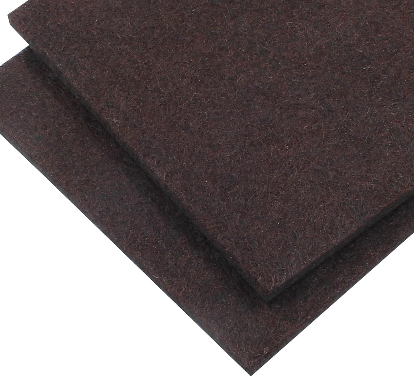 48 Pcs 1"/25mm Square Felt Furniture Pads, 5mm Thick, Brown | Self Adhesive, Anti Scratch Floor Protectors, For Furniture Feet Chair Legs