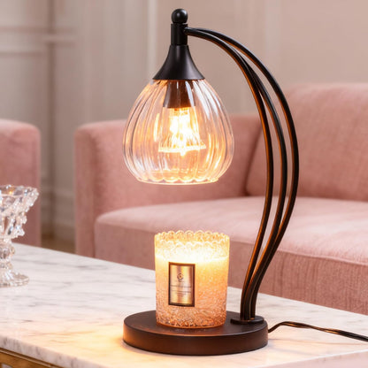 Candle Warmer Lamp with Timer and Dimmer - Electric Melter for Scented Jar Candles - Housewarming, New Home Decor