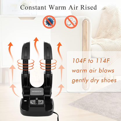 Boot Shoe Dryer with Timer for Gloves and Work Boots,Portable Foldable