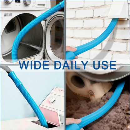 Dryer Vent Cleaner Kit with Universal Vacuum Hose Attachments Fit Most Vaccum Cleaner - Dryer Lint Brush & Vacuum Attachment Set for Clothes Dryer Cleaning, Lint Trap Cleaner, Home Maintenance Tools