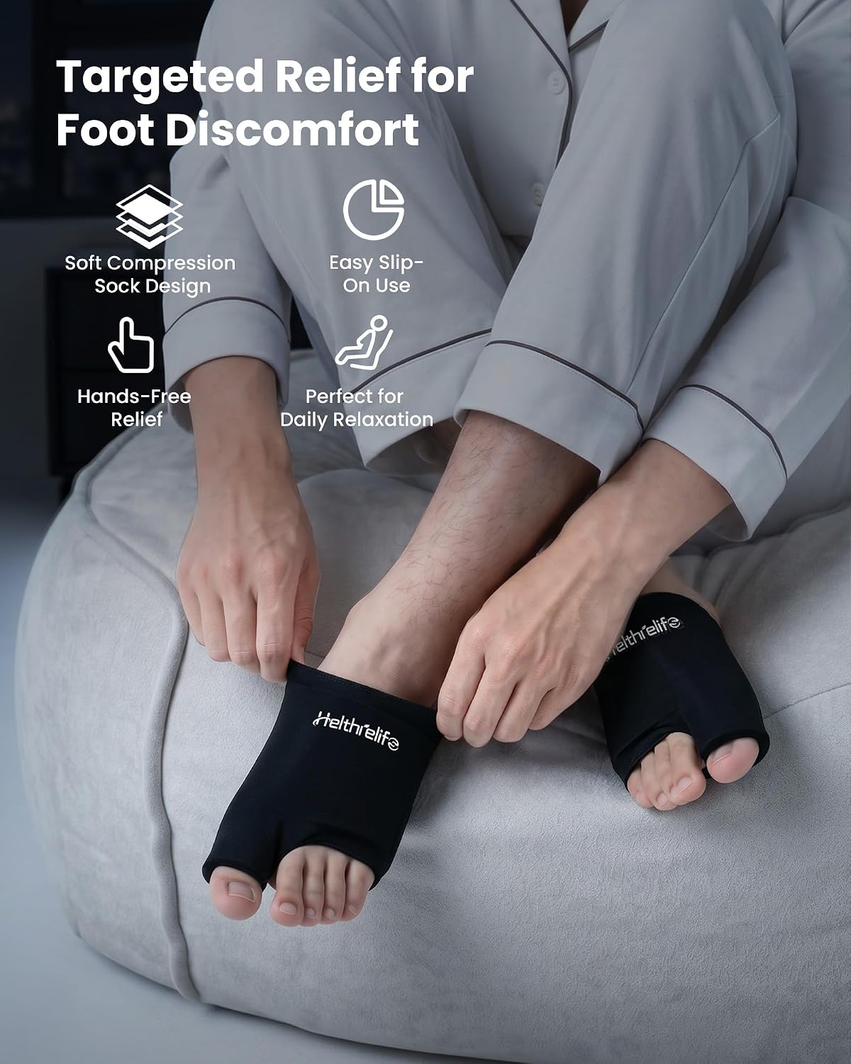3D Forefoot Ice Pack with Dual-Layer Cooling Gel and Bunion Corrector | Flexible Fit, Enhances Forefoot Cooling, Hot & Cold Therapy, Ball of Foot, Gout Pain Relief, Bunion Hallux Valgus Corrector