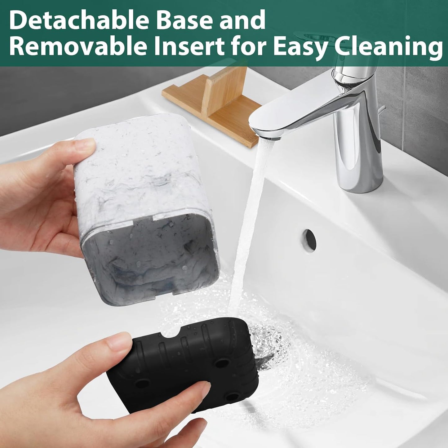 Boperzi Toothbrush Holders, Kids Toothbrush Holder with Drainage, Detachable Anti-Slip Electric Toothbrush Holder, Toothpaste Organizer Storage Caddy for Bathroom Countertop, Shower, Kitchen, Vanity