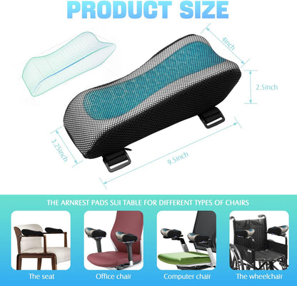 Office Chair Arm Pads Covers-Ergonomic Armrest for Desk and Chair Office Chair Armrest Covers, Office Chair Arm Pads for Elbows and Forearms, Office Chair Cushion for Gaming Accessories