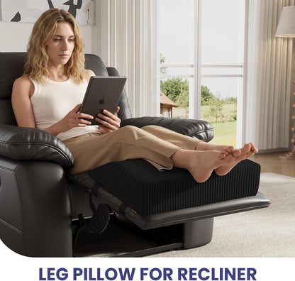 idee-home Recliner Leg Rest Cushion, Recliner Footrest Extender Pillow