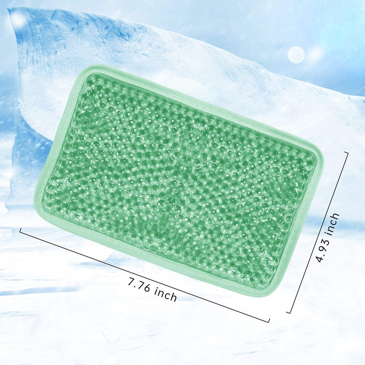 Gel Ice Packs for Injuries Reusable 2 Packs Hot Cold Gel Wrap with Strap