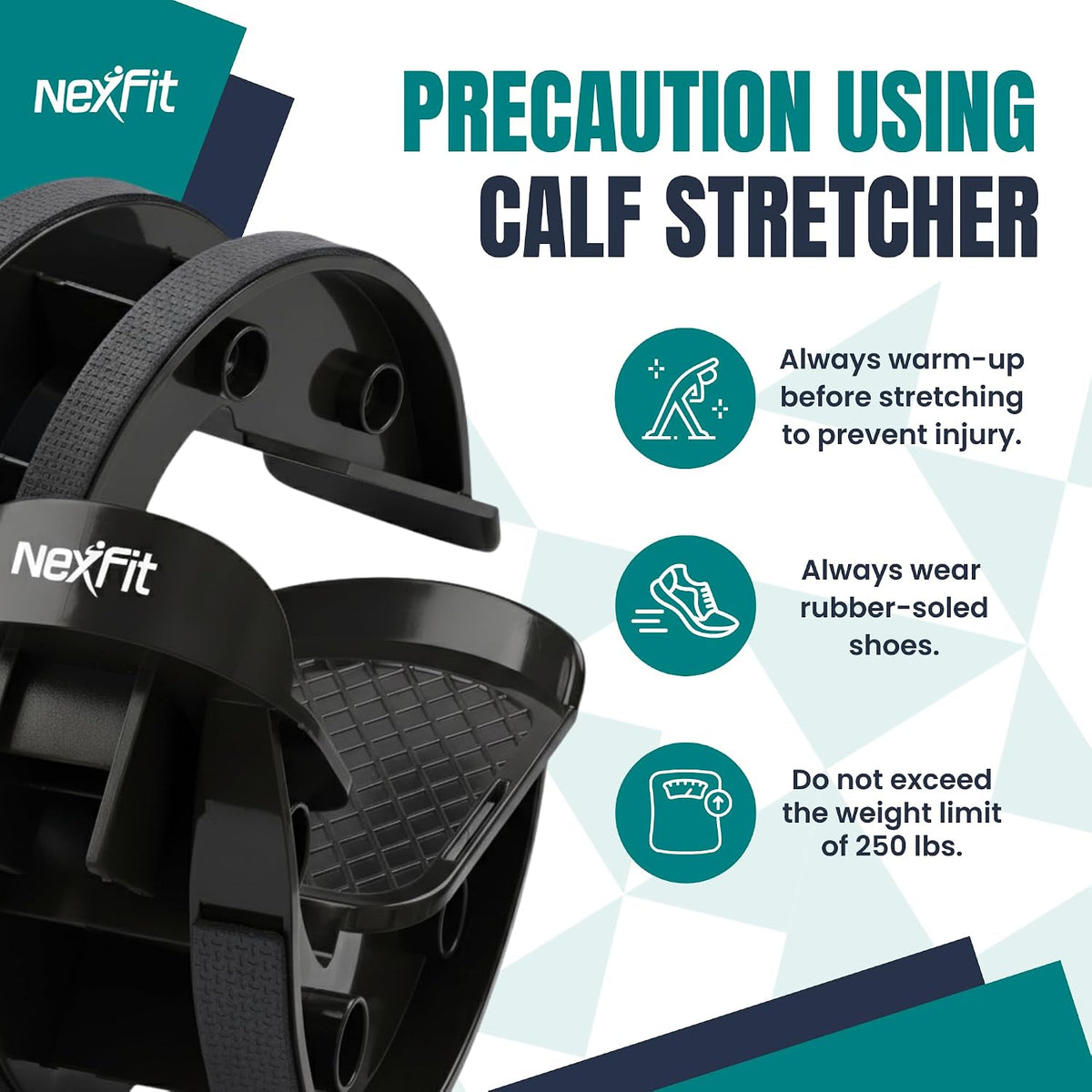 Foot & Calf Stretcher – Premium Stretcher for Plantar Fasciitis, Achilles Tendonitis Relief – Foot Rocker with Durable, Slip-Resistant Design - Stretch Guide for Effective Leg Flexibility