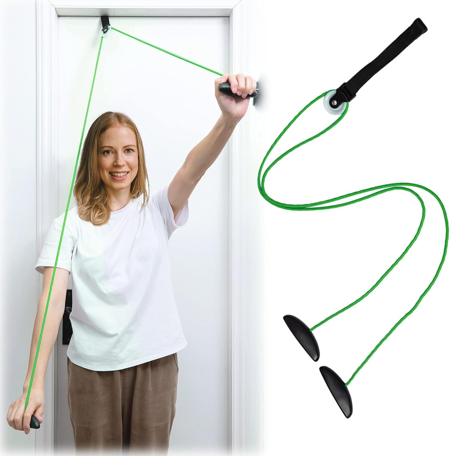 Shoulder Pulley Over The Door Physical Therapy System | Over-the-door exercise pulley designed for shoulder physical therapy exercises.