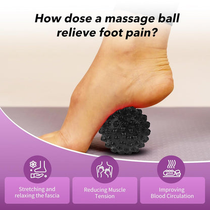 Plantar Fasciitis Night Splint Sock with Massage Ball for Tension Relief, Alleviate Pain from Plantar Fasciitis, Arch Pain, Heel Spur, Foot-drop and Achilles Tendonitis, Soft and Comfortable Foot Brace for Men and Women, Large-Black
