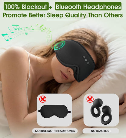 Sleep Mask with Bluetooth 5.4 Headphones, Removable 3D Eye Cups, Timing Sleeping Headphones for Side Sleepers, Wireless Music Eye Mask Speakers for Men, Women, Tech Gifts, Pink