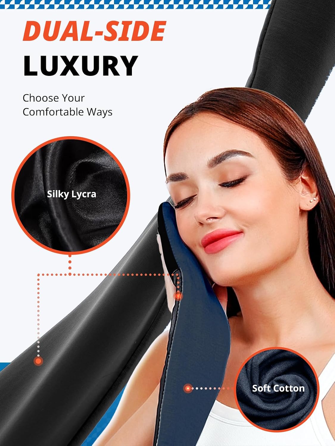 SARISUN Sleep Mask Dual-Side Blackout Eye Masks for Sleeping Men&Women