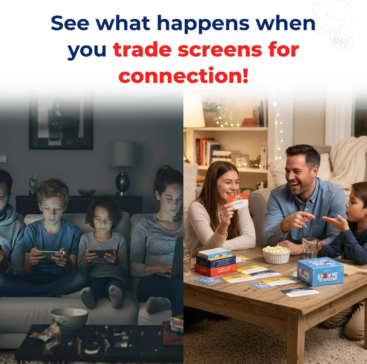 Big Life Journal - Know Me If You Can Connection Game, Fun Family Game for Kids, Teens & Adults, 160 Cards to Spark Conversation, Gratitude, Build Emotional Intelligence & Create Lasting Memories