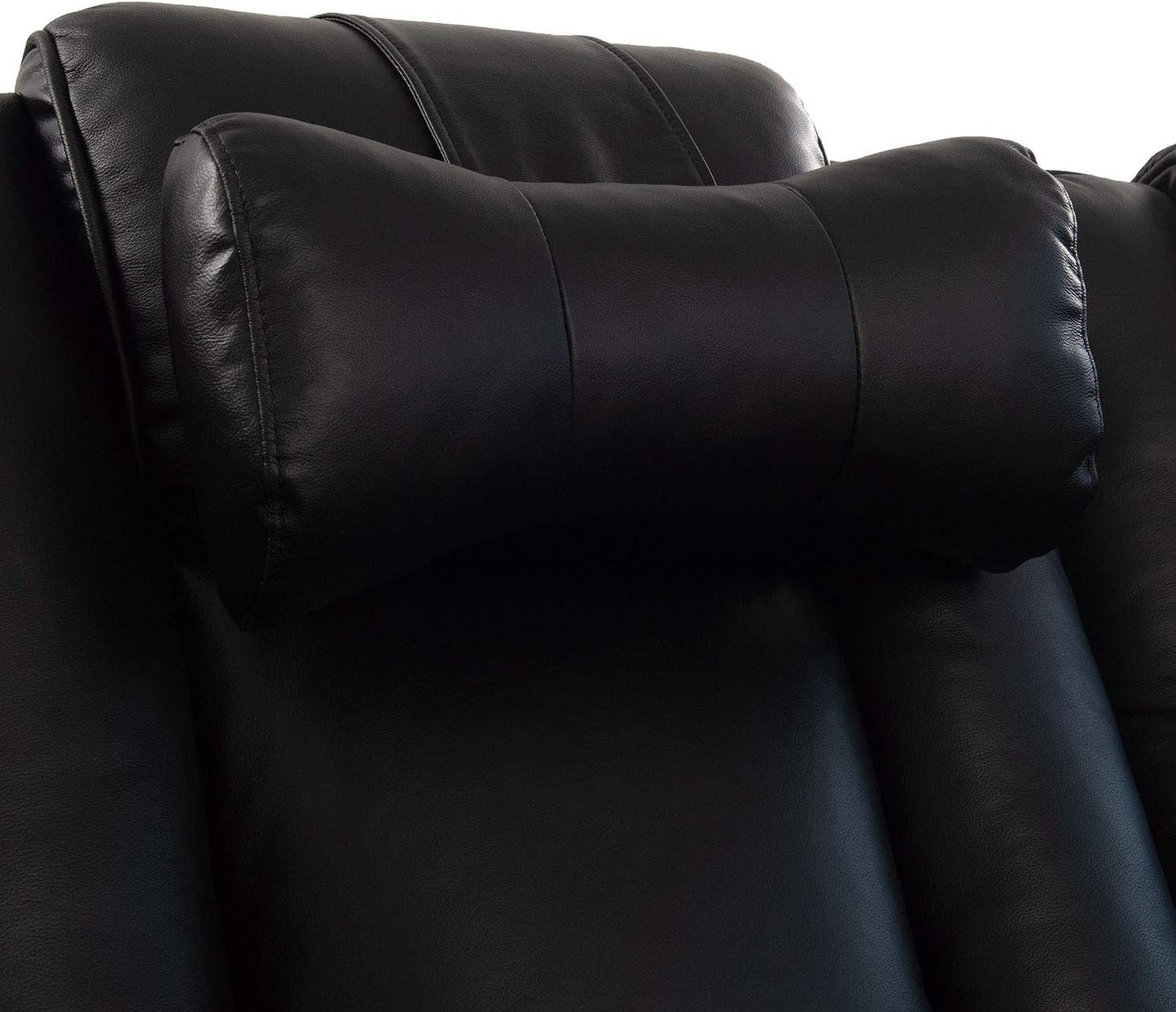 Octane Seating Pillow for Recliner Chairs | Diamond Stitching | Brown Italian Leather