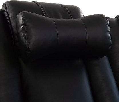 Octane Seating Pillow for Recliner Chairs | Diamond Stitching | Brown Italian Leather