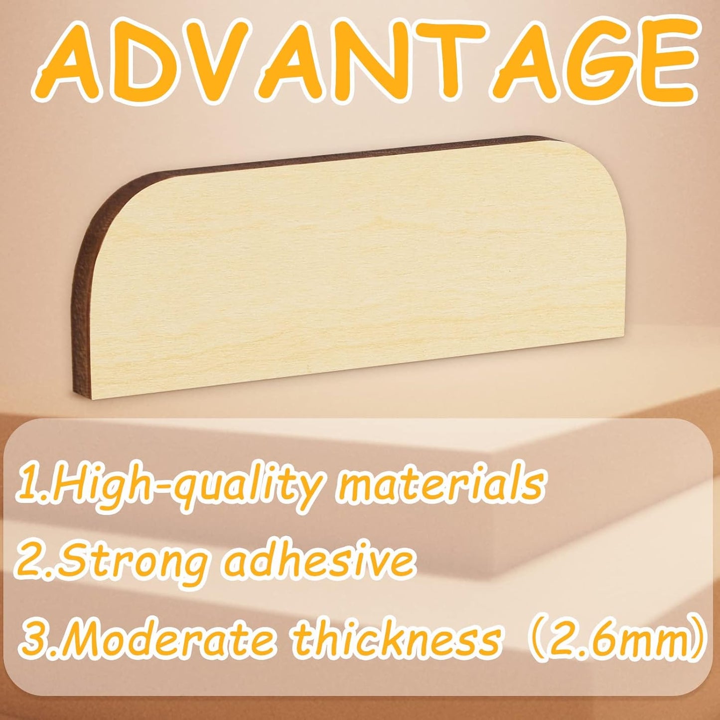 8 Pack 3.5 Inch Hinge Repair Wooden Plate Door Hole Cover Plate Wooden Hinge Filler Wood Repair Kit Kitchen Cabinet Hinges Cabinet Door Blanks with Double Sided Tapes